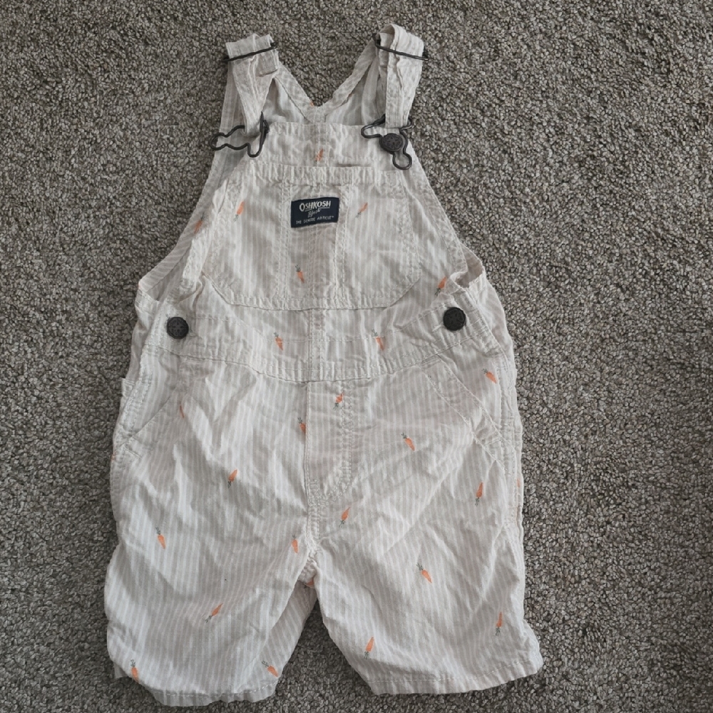 Oshkosh Easter Carrot Overalls Boys Size 3T Worn Once
